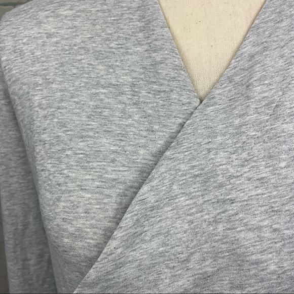 Sundance Raquel Wrap Top Heather Grey Medium - Picture 5 of 10